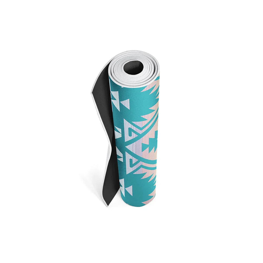Jerome Lake Yoga Mat – 6 mm Extra Thick, Double-Sided Non-Slip, Eco-Friendly PER with Deep Blue Water Design | Yune Yoga-3