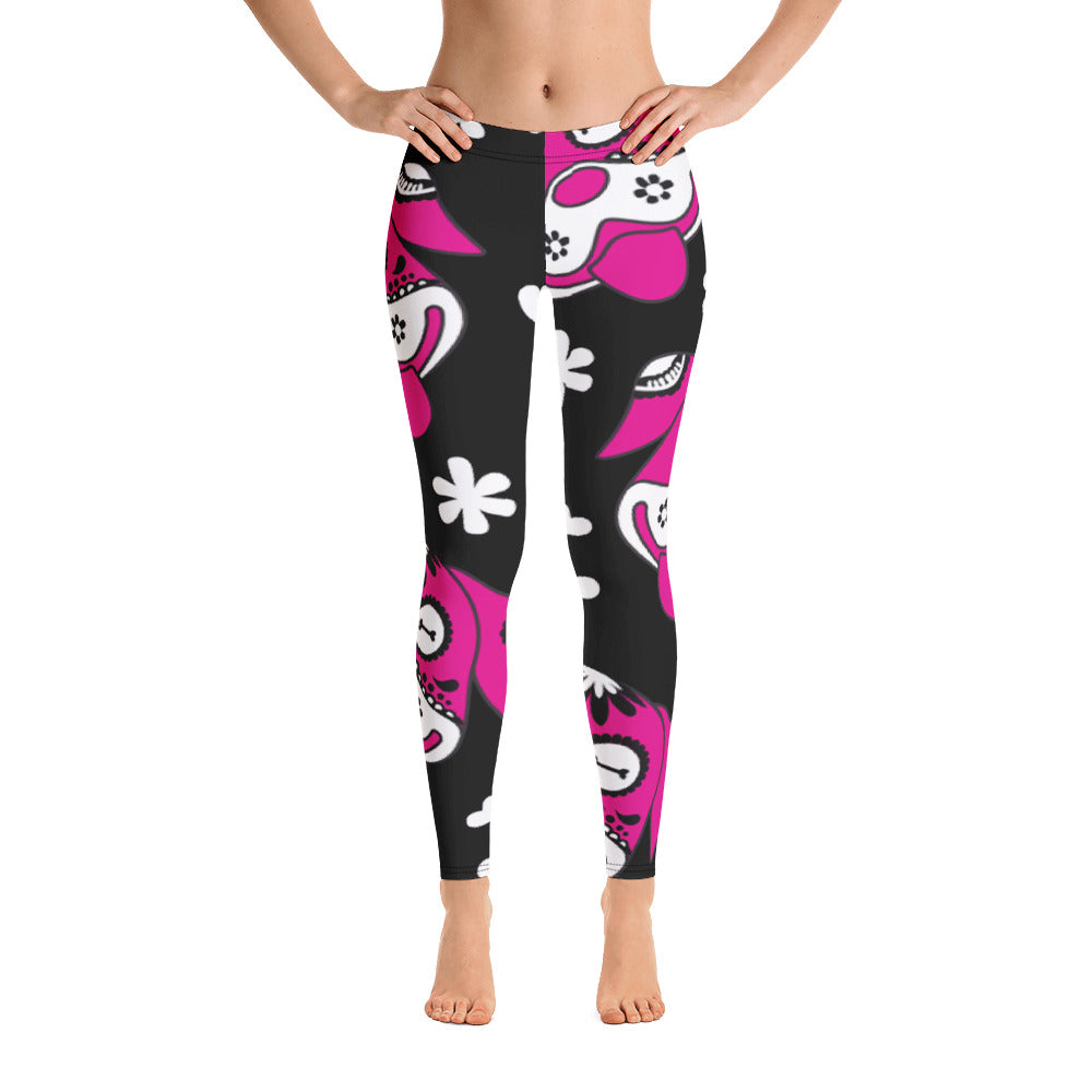 Day of the Dog Pink Leggings-0