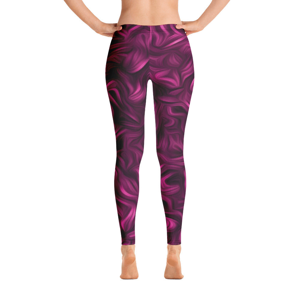 Merlot Abstract Leggings-2