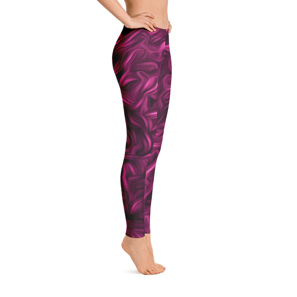Merlot Abstract Leggings-4
