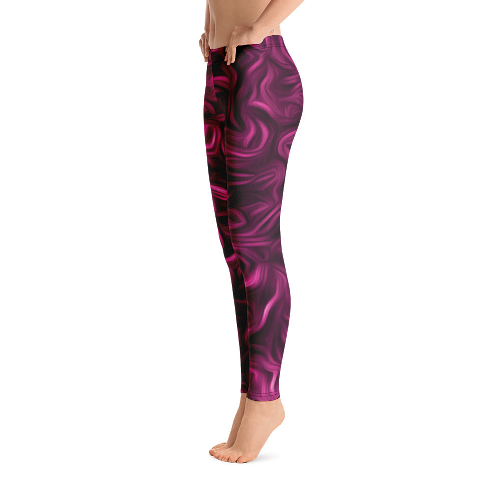 Merlot Abstract Leggings-3